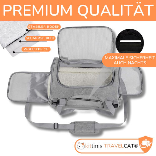 KITTINIS™ robuste Transporttasche für Katzen - "TRAVELCAT"®