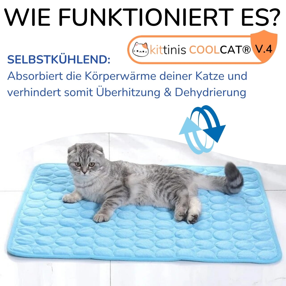 CoolCat® V.4 - Premium Kühlmatte mit Eisseide