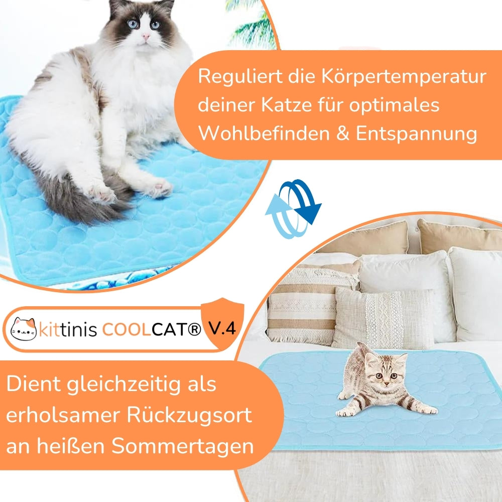 CoolCat® V.4 - Premium Kühlmatte mit Eisseide