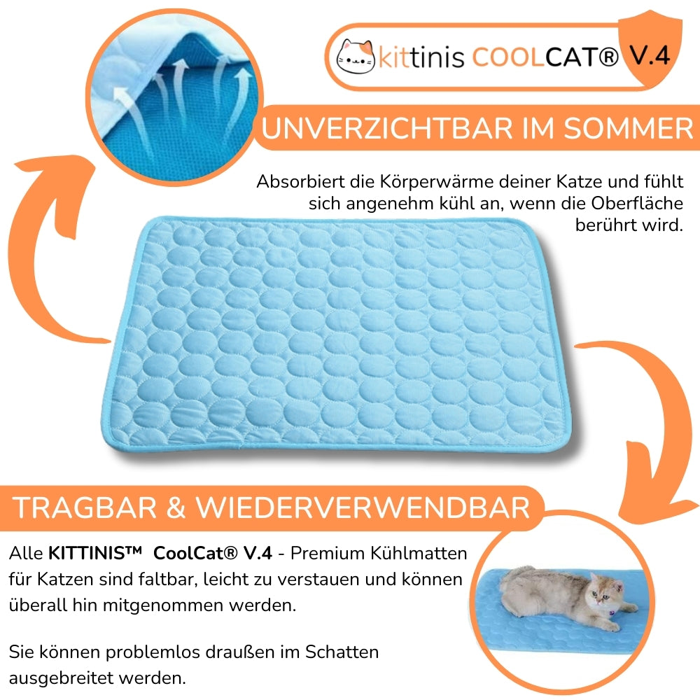 CoolCat® V.4 - Premium Kühlmatte mit Eisseide