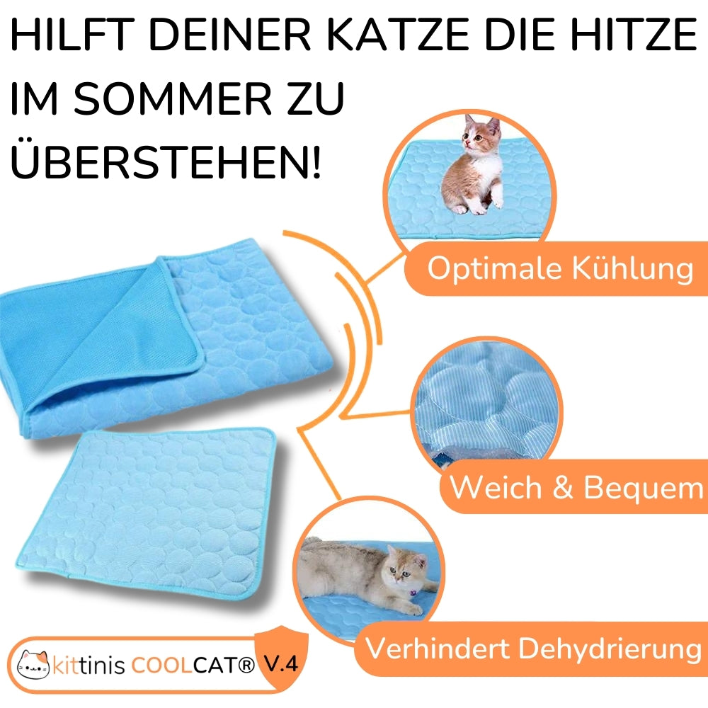 CoolCat® V.4 - Premium Kühlmatte mit Eisseide