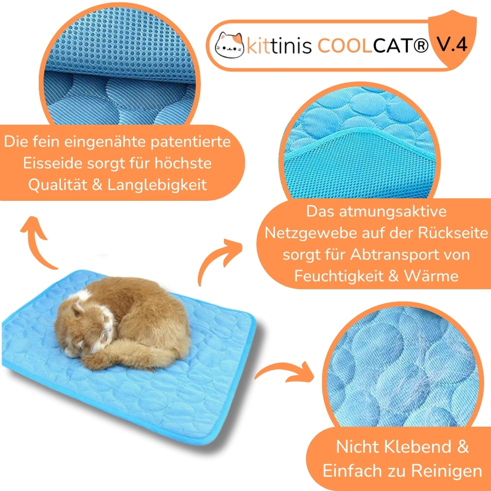 CoolCat® V.4 - Premium Kühlmatte mit Eisseide