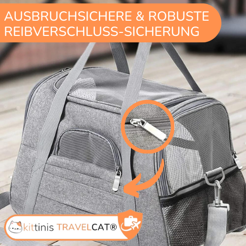 KITTINIS™ robuste Transporttasche für Katzen - "TRAVELCAT"®