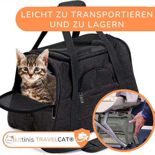 KITTINIS™ robuste Transporttasche für Katzen - "TRAVELCAT"®