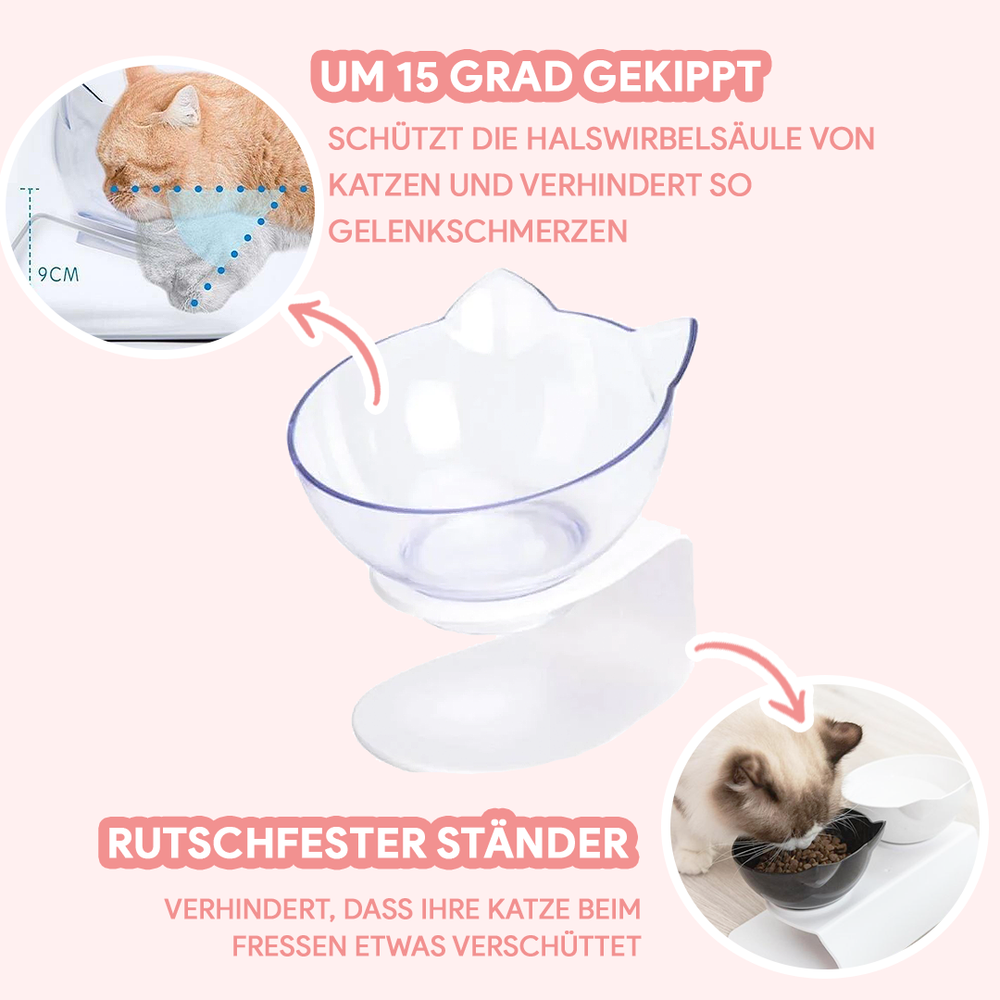 KittyBowl™ - Orthopädischer Anti-Erbrechen Fressnapf